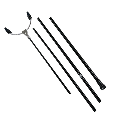 4-Piece Chameleon Graphite shuffleboard cue in four pieces