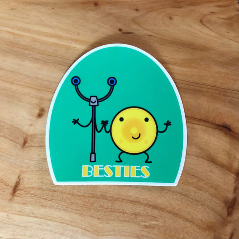 8518- Besties- Shuffleboard Sticker