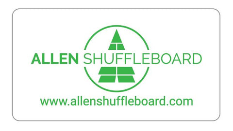 Allen Shuffleboard Gift Card